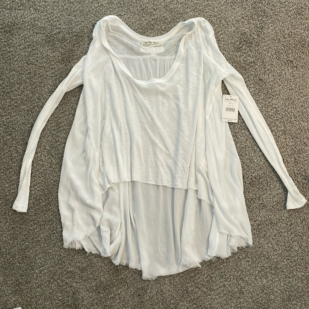 Free People Crop High/Low Top